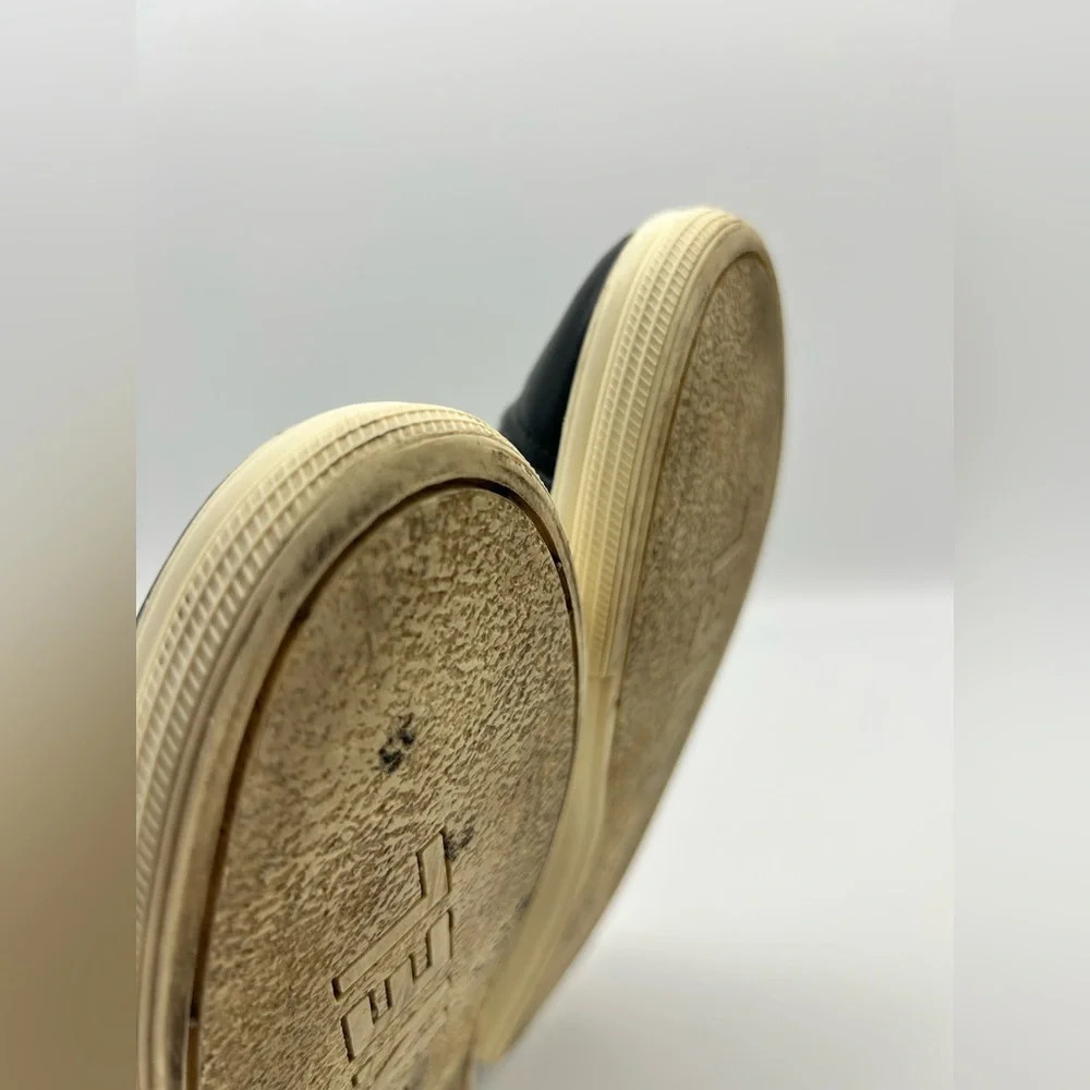 Chanel quilted denim leather lined low top sneakers shoes authentic 38 - Picture 10 of 15